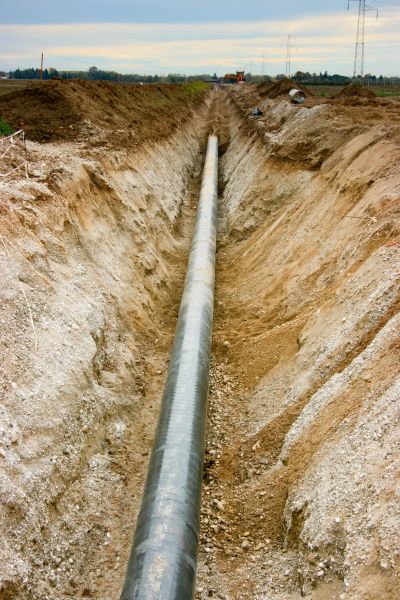 Buried Gas Pipe Installation