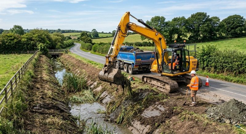 Drainage Ditch Excavation in Salt Lake City, UT