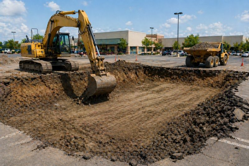 Parking Lot Gravel Repair in Canton, GA